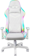 Fotel gamingowy Deltaco GAM-080 RGB LED White (7333048046826) - obraz 1