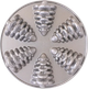 Forma do ciastek Nordic Ware srebrna 30.7 cm (0011172945488) - obraz 1