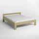 Двуспальная деревянная кровать Mebigrand Дели Оливковый (RAL1020) 140х190 см (MBG-4007) - изображение 2