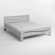Двуспальная деревянная кровать Mebigrand Неаполь Светло-серый (RAL7040) 140х200 см (MBG-3717) - изображение 2