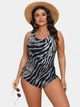 Суцільний купальник великого розміру Fuba 225810 чорний-білий 7XL - зображення 7