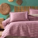 Покрывало Clasy Lorna Gul Kurusu Евро 180 x 240 см Хлопок Розовый - изображение 2