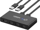 Комутатор UGREEN US216 2 In 4 Out USB 2.0 Switch Box 1.5 м Black (30767) - изображение 1