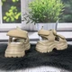Босоножки подростковые для девочки Jong Golf бежевые на платформе 38р (24,2 см) 5826 - изображение 5