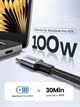 Кабель Ugreen US316 USB Type-C to USB Type-C Cable Aluminum Case with Braided 2 м Black (70429) - зображення 2