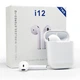 Беспроводные сенсорные наушники i12 TWS White - изображение 7