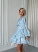 Летнее платье Jadone Fashion Шати L голубой - изображение 8