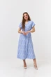 Сукня міді на запах ліфу літня Wear me XXXL Блакитний (14_25_409_11348) - изображение 1