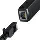 Адаптер Baseus Lite Series Ethernet Adapter USB-A to RJ45 LAN Port (1000Mbps) WKQX000101 Black - изображение 2