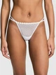 Трусики стрінги Victoria's Secret PINK Wink Strappy V-String Thong Panty S Білий (27011519) - зображення 1