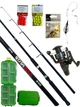 Спиннинг Weida STAR MAX(40-80g) 240 +Катушка COBLLA CB340 + снасть Конус 50гр + коробочка 10 отд.+крючки +насадки - изображение 1