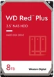 Жесткий диск Western Digital Red Plus 8TB 5640rpm 256МБ WD80EFPX 3.5 SATA III - изображение 1