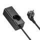 Сітковий фільтр Hoco NS9 1x220V+1хUSB+3хType-C 2000W PD/QC (2М) електричний підовжувач швидка зарядка - зображення 3