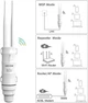 Маршрутизатор беспроводной WAVLINK AC600 наружный, высокомощный, всепогодный WiFi-удлинитель, точка доступа, двухдиапазонный репитер 2.4+5G White - изображение 3