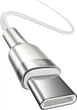 Кабель Baseus Cafule Metal USB-C – USB-C 2 м 100W білий (CATJK-D02) - зображення 3