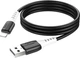Кабель Hoco X82 USB to iP 2.4A, 1 м, silicone, silicone connectors Black (6931474768537) - зображення 1