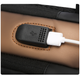 Сумка нагрудна YKK чоловіча водонепроникна із USB зарядкою та кодовим замком Чорний - зображення 4