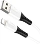 Кабель Hoco X82 USB to iP 2.4A, 1 м, silicone, silicone connectors White (6931474768544) - изображение 3