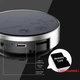 Портативная вибрационная Bluetooth мини колонка 3W / BT 5.3 / TWS / AUX / TF / с ремешком Silver - изображение 3