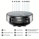 Портативная вибрационная Bluetooth мини колонка 3W / BT 5.3 / TWS / AUX / TF / с ремешком Silver - изображение 4
