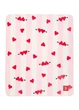 Плед Victoria's Secret Cozy Plush Sherpa Blanket Pink & White Striped BLANKET Red HEARTS Рожева смужка (26990979) - зображення 1