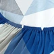 Чехол на трехместный диван Homytex принт Бифлекс, 195x230 см Ромб сине-голубой - изображение 5