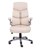 Крісло офісне комп'ютерне бежеве зручне Goodwin Leland beige поворотне з регулюванням висоти - зображення 4