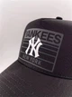 Кепка тракер с резиновым патчем YANKEES NEW YORK M 57-58 см с сеточкой Черный с белым - изображение 2