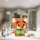 Конструктор из миниблоков фигурка Лис Ник Bricks 169 деталей детский пиксельные блоки 6.2 см - изображение 2