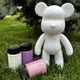 Флюидный мишка DIY Creative Fluid Bear, 23см, с красками 3 шт / Набор раскраска для творчества медвежонок - изображение 4