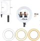 Кольцевая LED лампа RL-18, 45см, пульт в комплекте - изображение 4