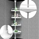 Кутова полиця для ванної кімнати Multi Corner Shelf, металева - зображення 1