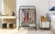 Двойная стойка для одежды черного цвета Double floor Hanger - изображение 2