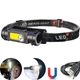 Маленький налобный фонарь Police GL-211-ХРЕ-COB от USB с магнитом, встроенный аккумулятор - изображение 3