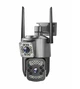 Уличная WIFI камера видеонаблюдения поворотная Smart Home Camera SC03 V380 Pro на два объектива - изображение 1