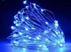 Новогодние гирлянды медная проволочная лампа 100LED 10м синий 220В - изображение 1