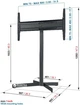 Підлогова стійка Vogels EFF 8330 Black (8383300) - зображення 2