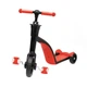 Детский самокат трансформер беговел с корзинкой Best Scooter 3 в 1, розовый - изображение 11