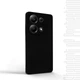 Силиконовый чехол Matte Slim Fit для Xiaomi Redmi Note 13 Pro 4G Black - изображение 1