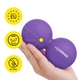Массажный мяч Cornix Lacrosse DuoBall 6.3 x 12.6 см XR-0114 Purple - изображение 5