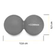 Массажный мяч Cornix Lacrosse DuoBall 6.3 x 12.6 см XR-0115 Grey - изображение 7