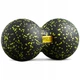 Масажний м'яч подвійний 4FIZJO EPP DuoBall 12 Black/Yellow (P-5907222931332) - зображення 1