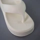 Ветнамки женские белые летние базовые тапочки 38-39 (341808) - изображение 4