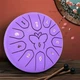 Глюкофон ручний язичковий барабан на 11 нот 16см Tongue Drum (C major) Butterfly Purple дощовий барабан для медитації та йоги - зображення 2