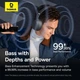 Бездротові Bluetooth навушники Baseus Bass 35 Max Wireless Headphone BT5.3, 600mAh, 50h (A00070800821-00) Grey - зображення 15