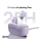 Беспроводные Bluetooth наушники Baseus Bowie E18 True Wireless TWS Earphones BT5.3, 300mAh/40mAh, 25h (A00023800533-00) Purple - изображение 12
