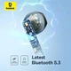 Беспроводные Bluetooth наушники Baseus Bowie E16 True Wireless TWS Earphones BT5.3, 400mAh/35mAh, 30h (A00061900113-01) Black - изображение 13