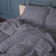 Комплект постельного белья MirSon Полуторный Евро 160 x 220 17-0601 Stripe Gray Бязь (2200008049133) - изображение 3
