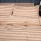 Простынь на резинке MirSon 70x130 см Ranforce Elite 17-0610 Stripe Light Brown (2200008198459) - изображение 4