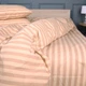 Простынь на резинке MirSon 80x190 см Ranforce Elite 17-0610 Stripe Light Brown (2200008198688) - изображение 2